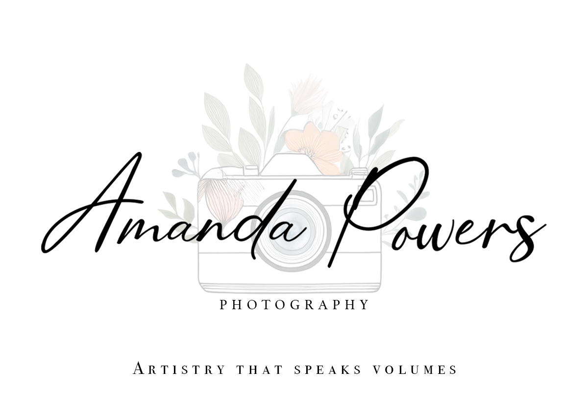Amanda Powers Photography, LLC. Camera with neutral color flowers